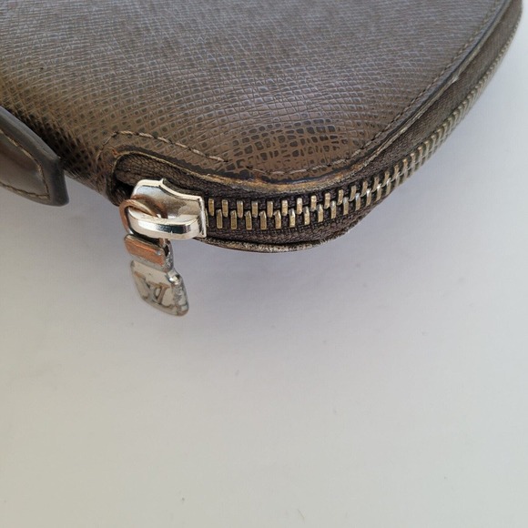 LOUIS VUITTON LV Brown Zip Around Wallet Organizer Atoll Large Clutch Unisex - Picture 14 of 14